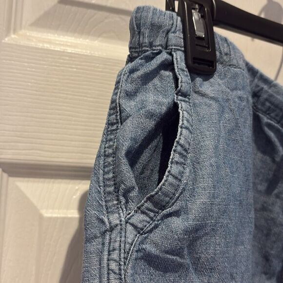 J.Crew chambray drawstring shorts SZ Medium - Picture 2 of 8